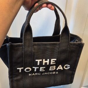 Marc Jacobs Black Canvas Tote Bag